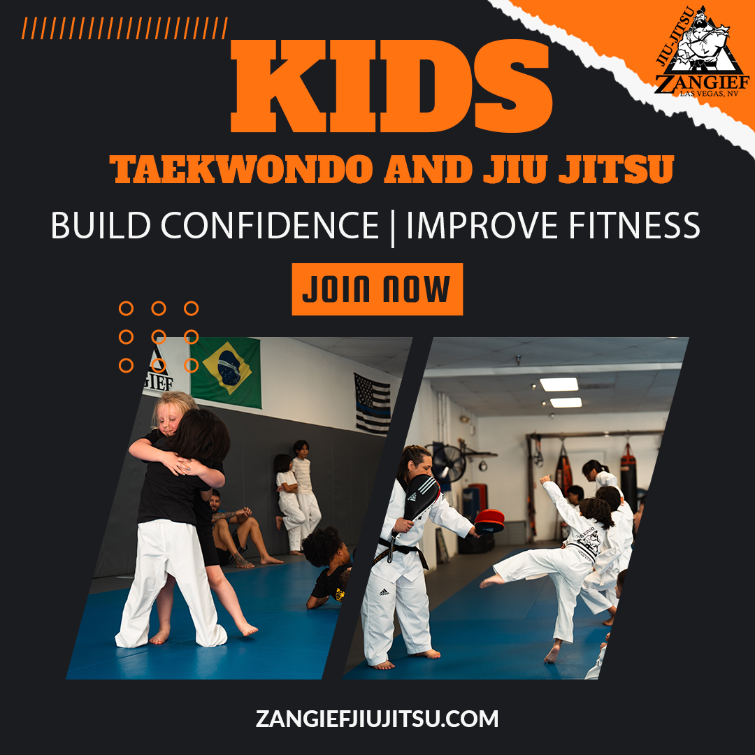 Zangief Jiu Jitsu Facebook ad: Kids Jiu Jitsu and Taekwondo!