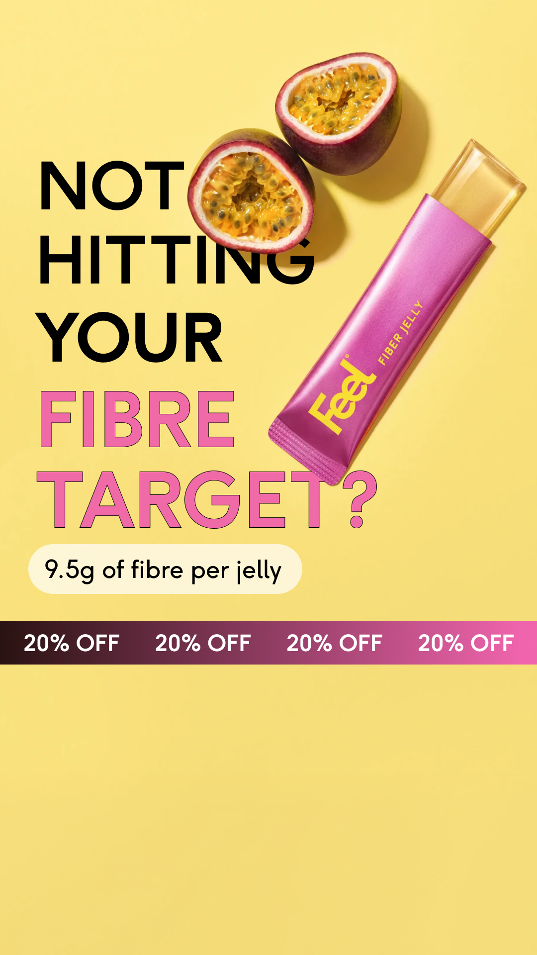 Feel Facebook ad: Try 20% OFF today
