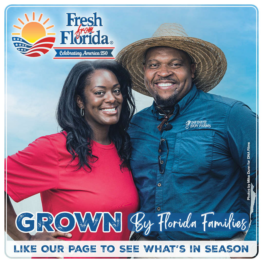 Fresh From Florida Facebook ad: Support Local. Follow For A Taste of Sunshine!