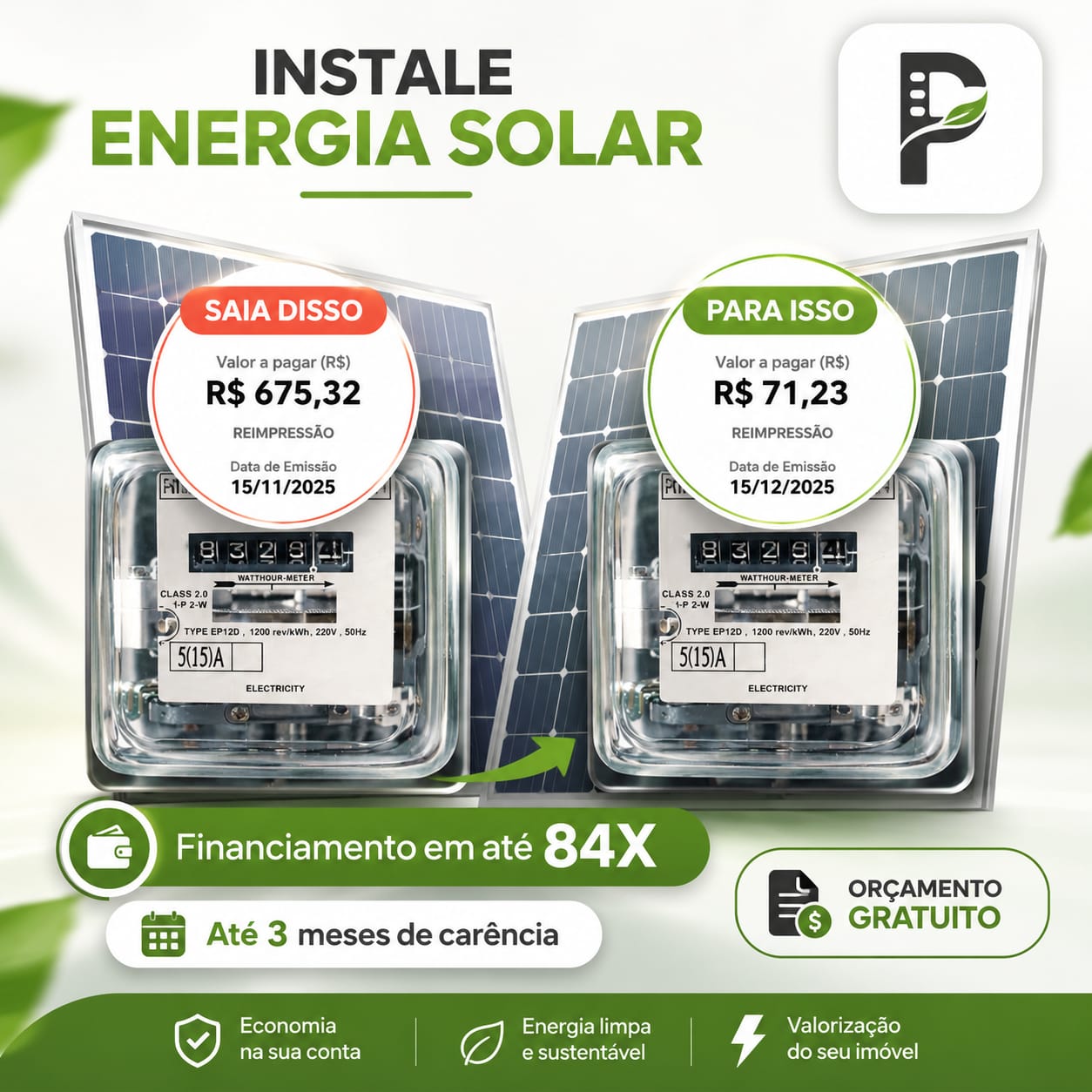 Projetisa Sol. Engenharia Facebook ad: Cotação