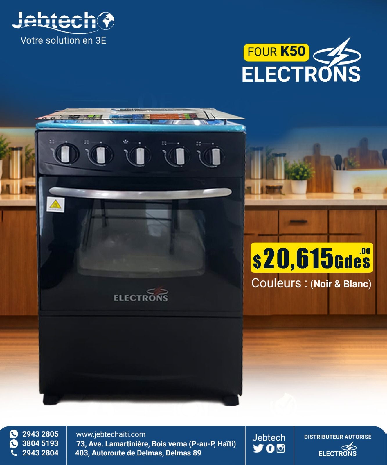 Jebtech Facebook ad: Jebtech Haiti, votre solution en 3E