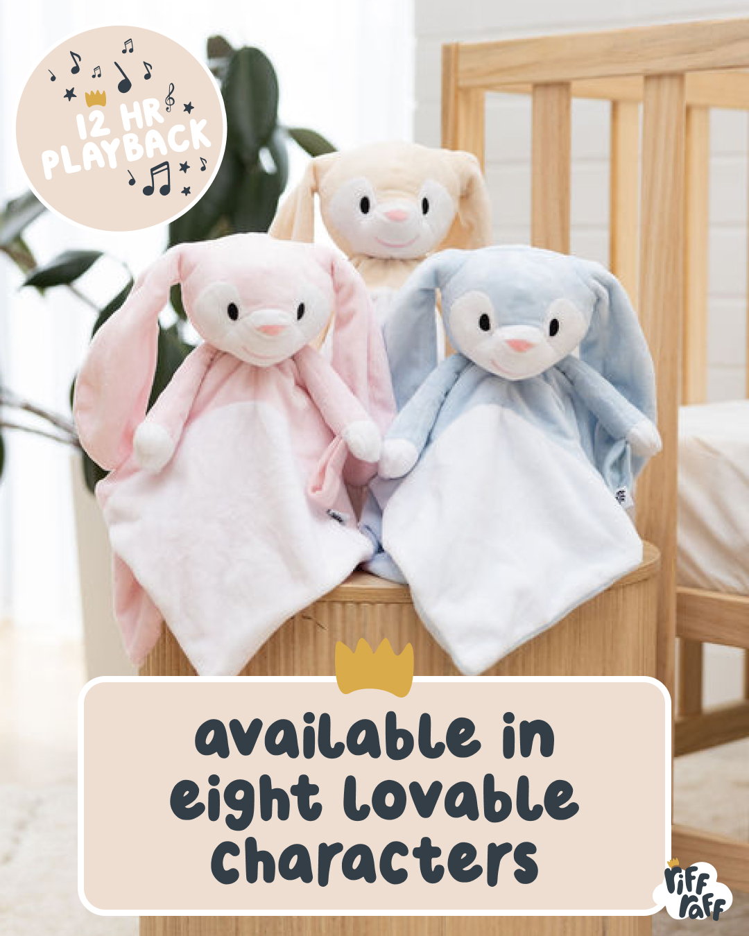 RIFF RAFF SLEEP TOYS Facebook ad: 14,000+ Five-Star Reviews