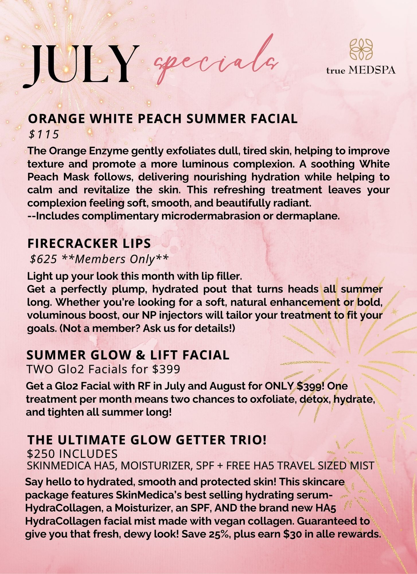 True Medspa Facebook ad