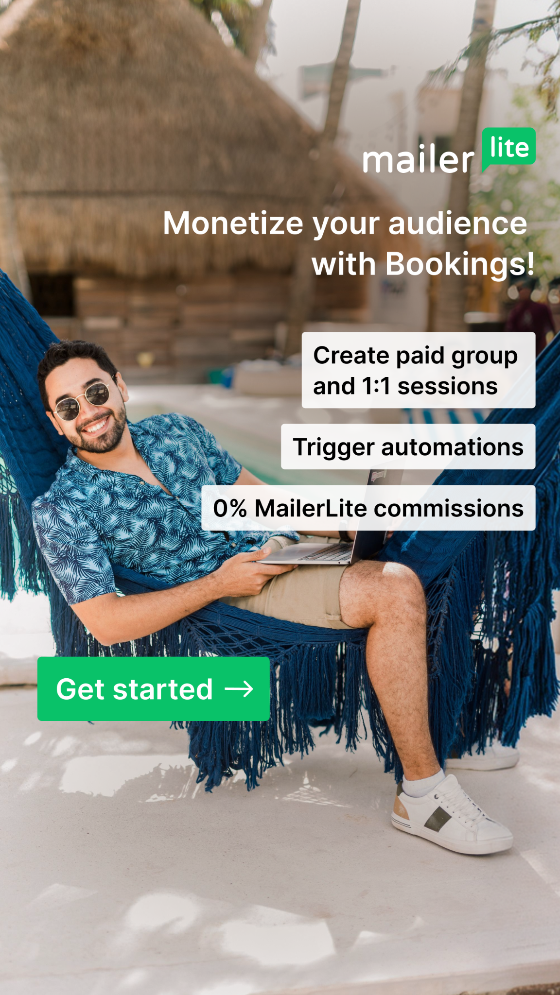 MailerLite Facebook ad