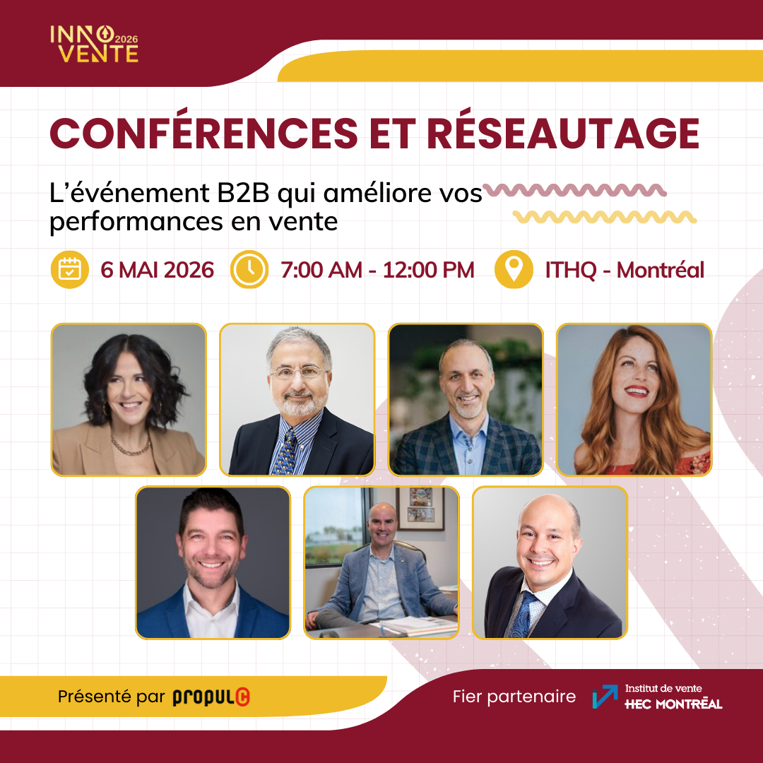 Inno-Vente Facebook ad: Réservez votre place!