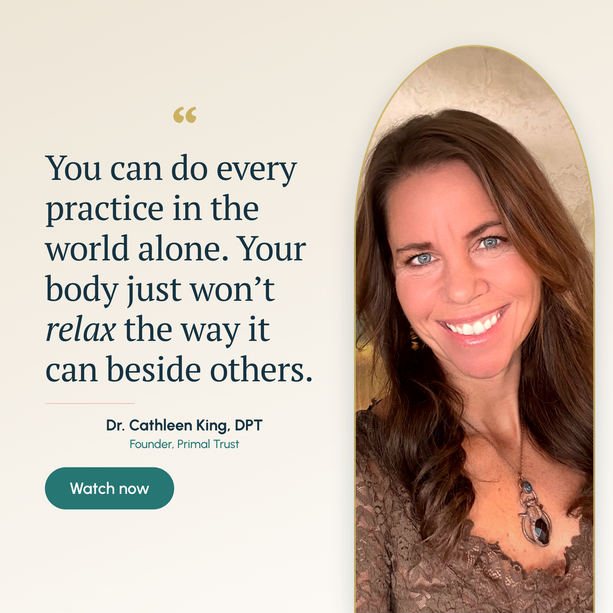 Primal Trust Academy & Community with Dr. Cathleen King Facebook ad: FREE Live Webinar: Register Now