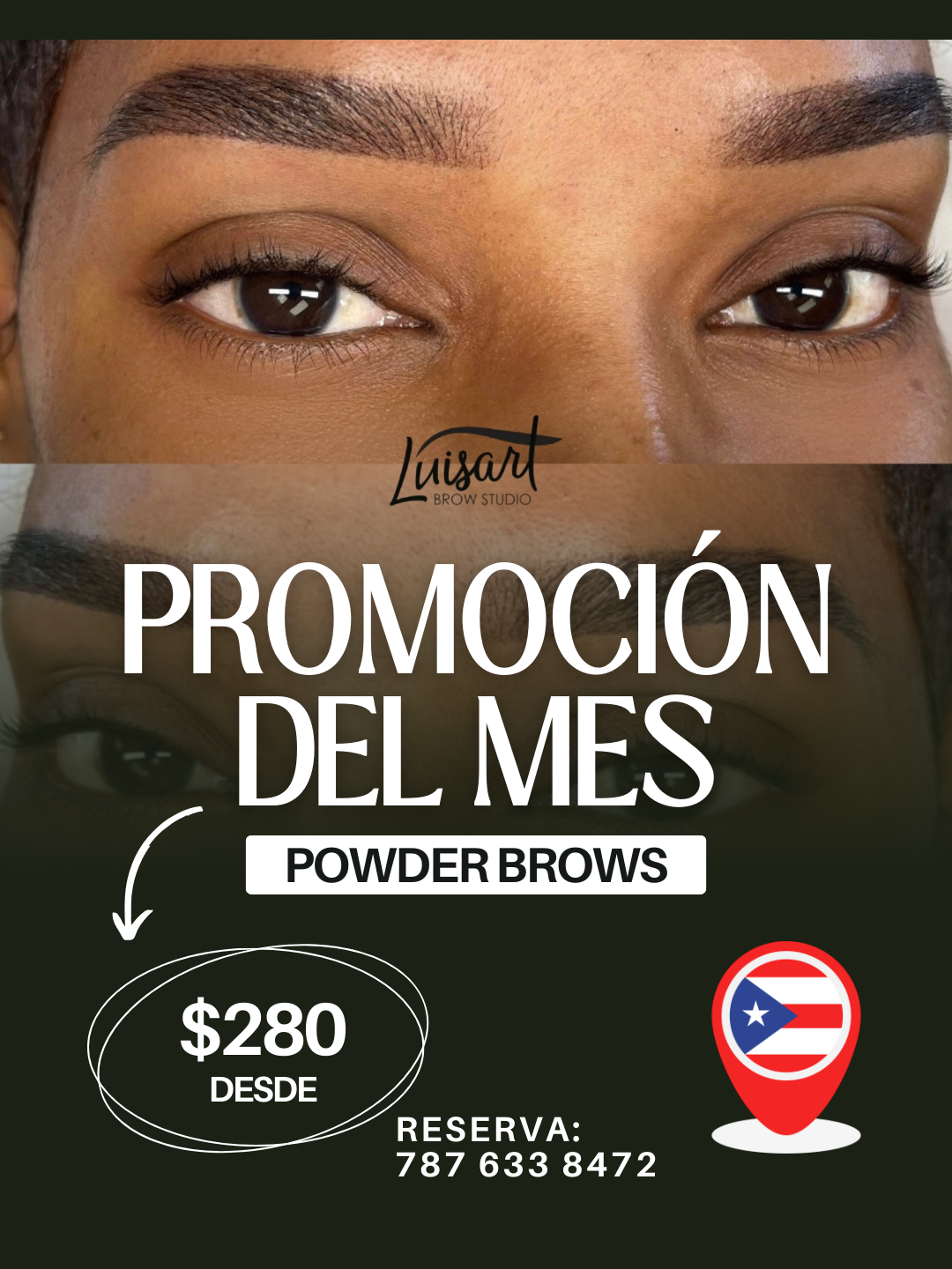 Luisart Brow Studio Facebook ad