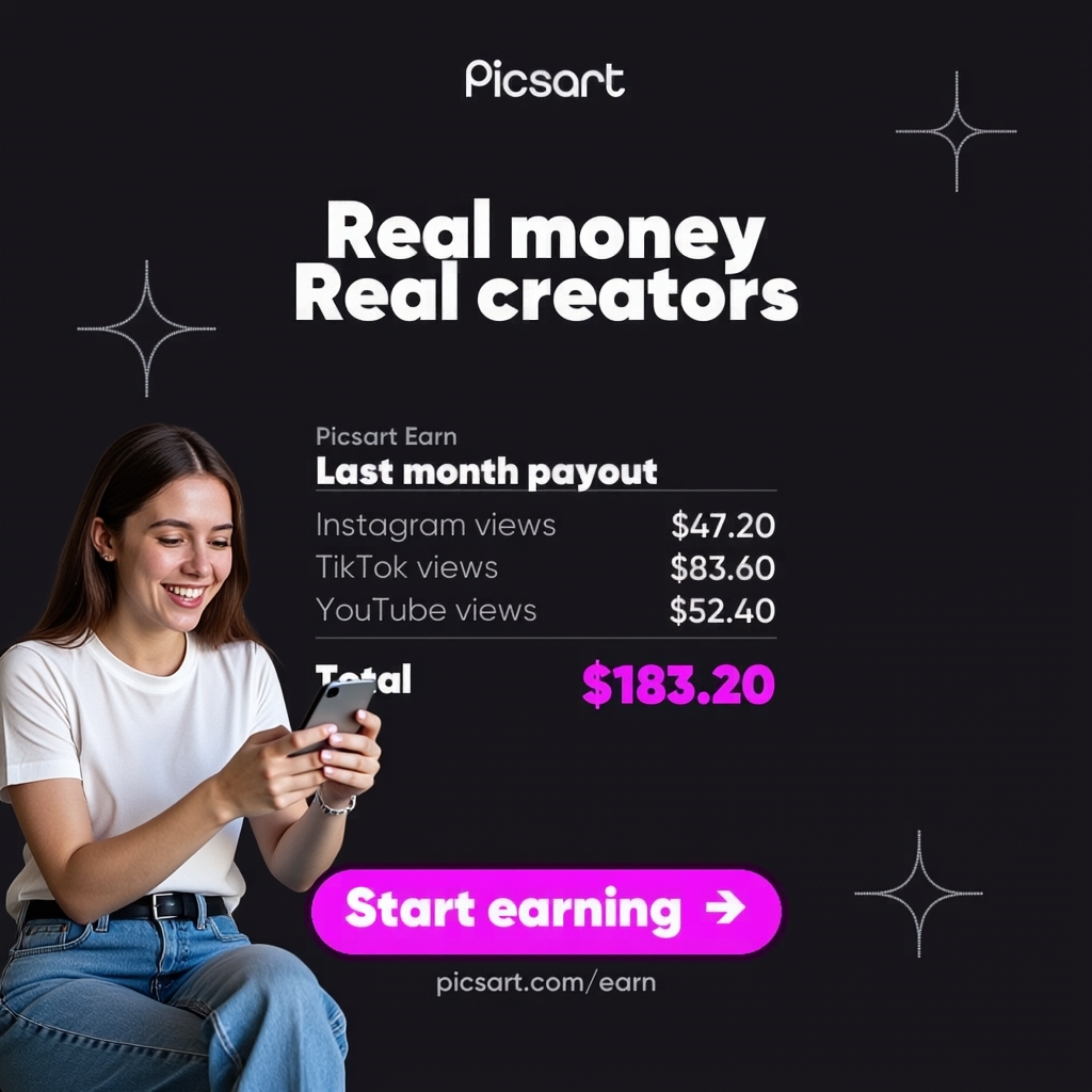 Picsart Facebook ad