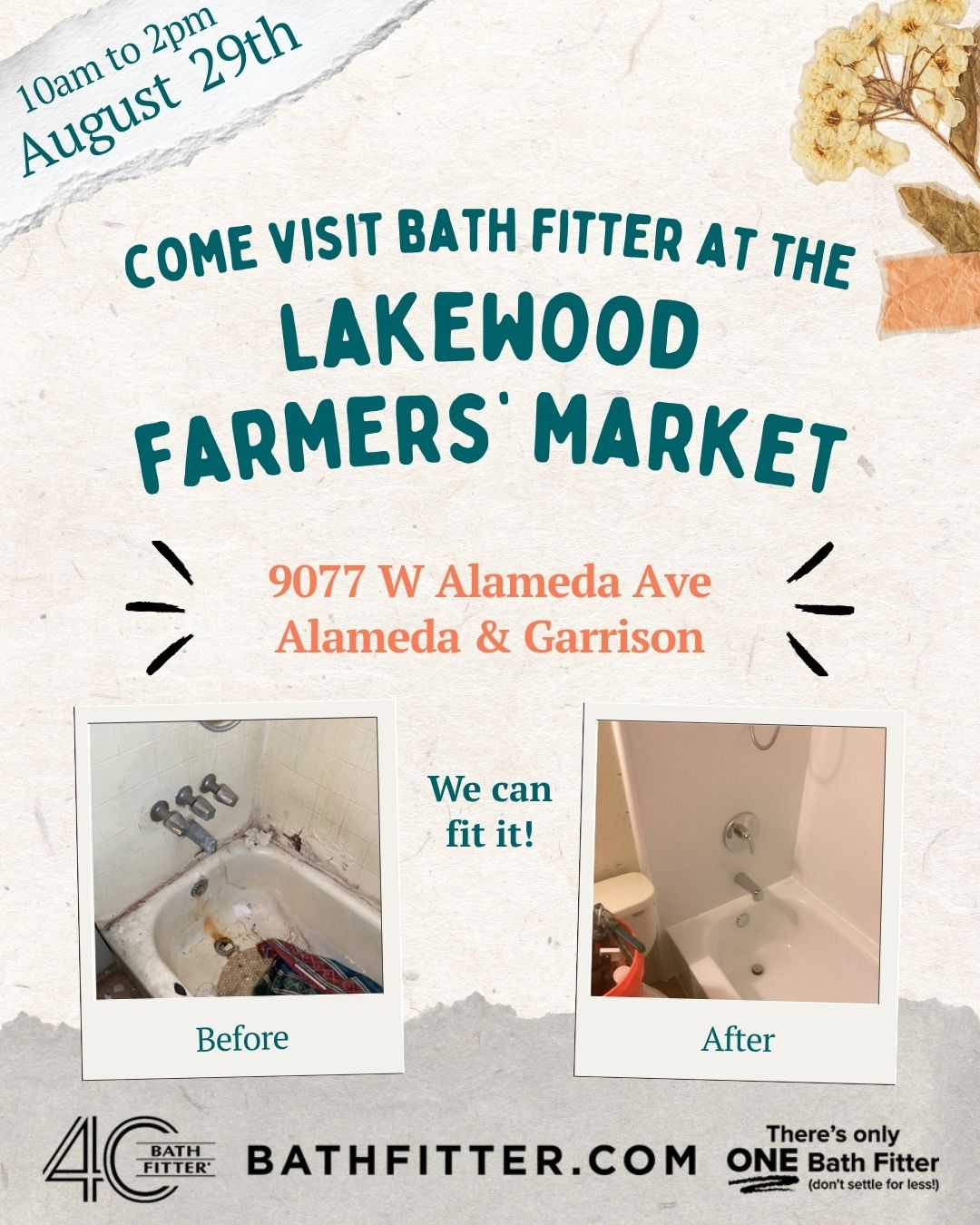 Bath Fitter Facebook ad: Fresh produce, local finds, and maybe a little…