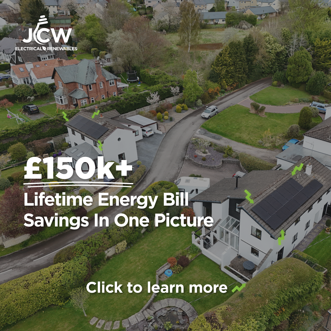 JCW Electrical Services Facebook ad: £150k+ in savings sounds big…because it is
