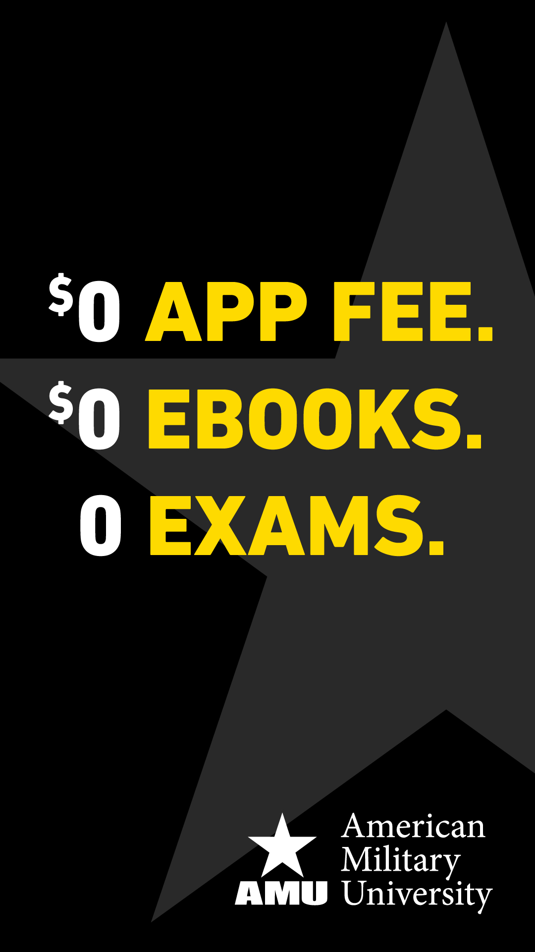 American Military University Facebook ad