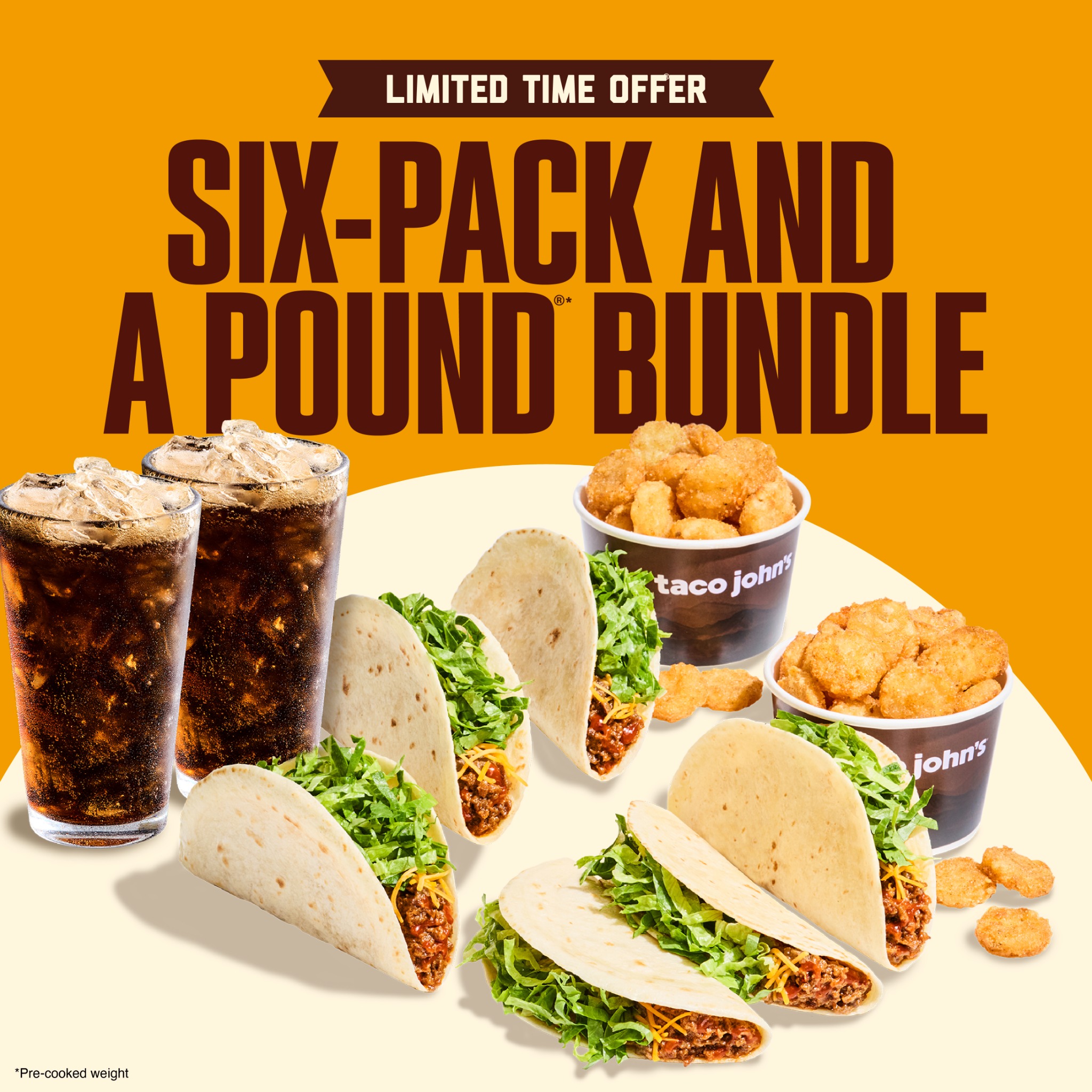 Taco John's Facebook ad: Easy to share.