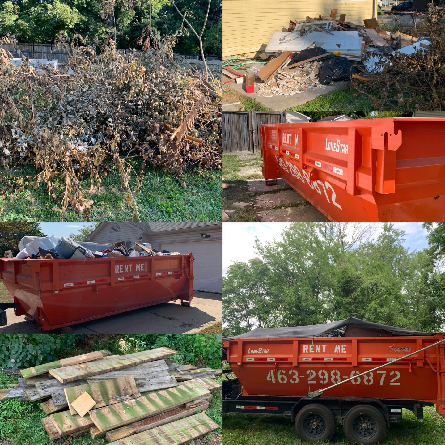 Midwest junk removal & dumpster rental Facebook ad: Chat with us