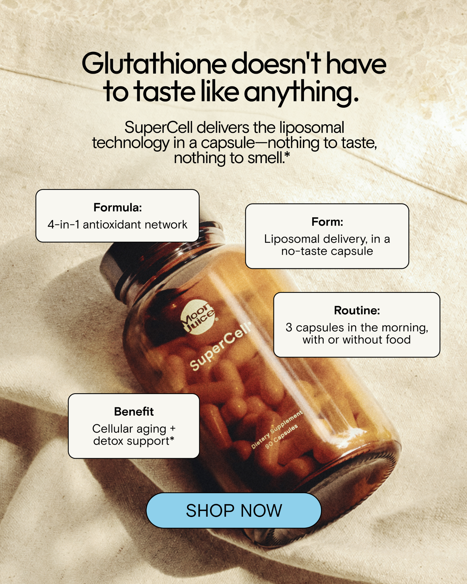 Moon Juice Facebook ad: Introducing SuperCell