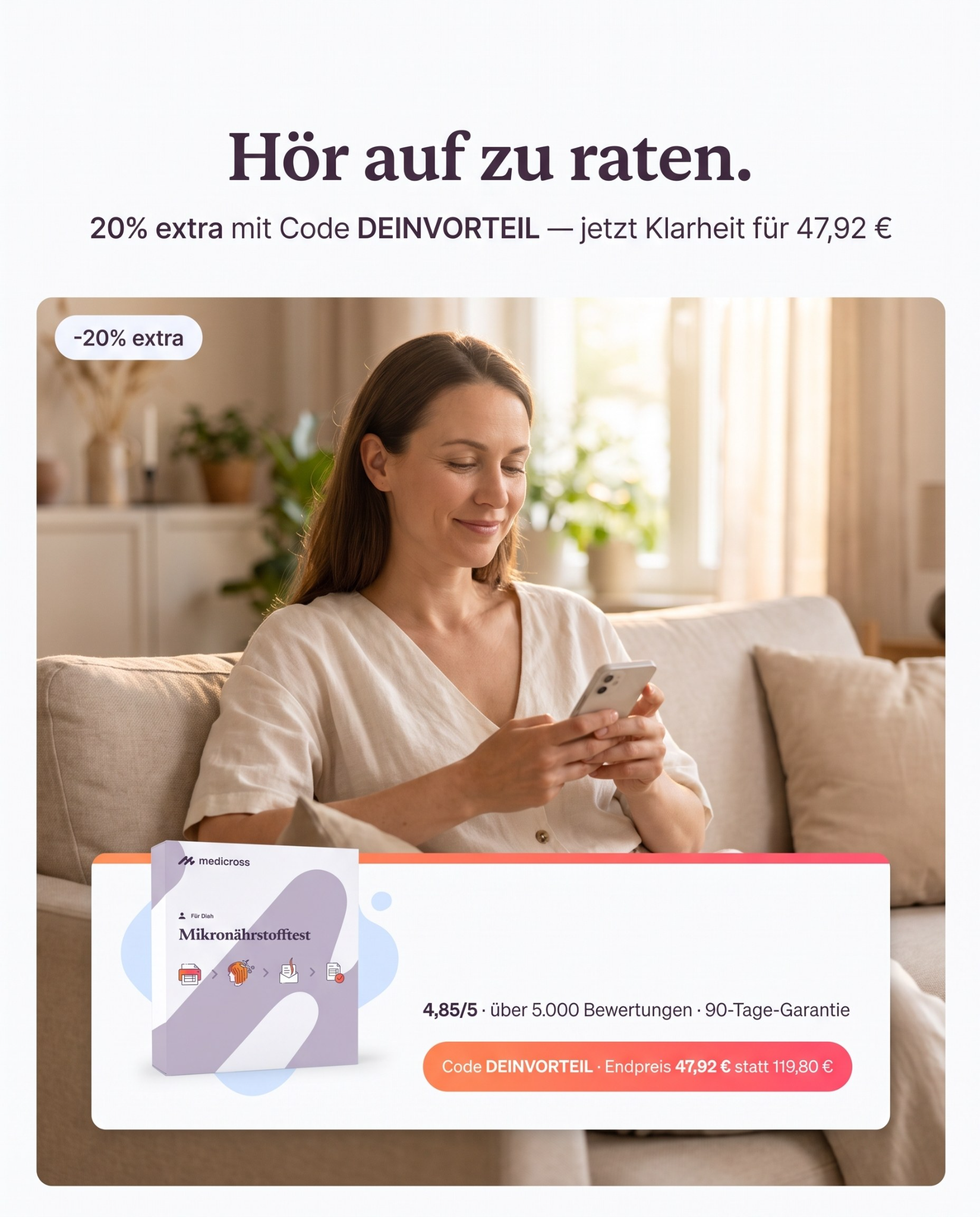 Medicross Labs Facebook ad