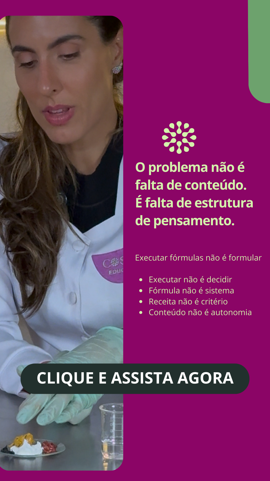 Cosme Educação Facebook ad: Você sabe executar fórmulas. Mas já aprendeu a decidir…