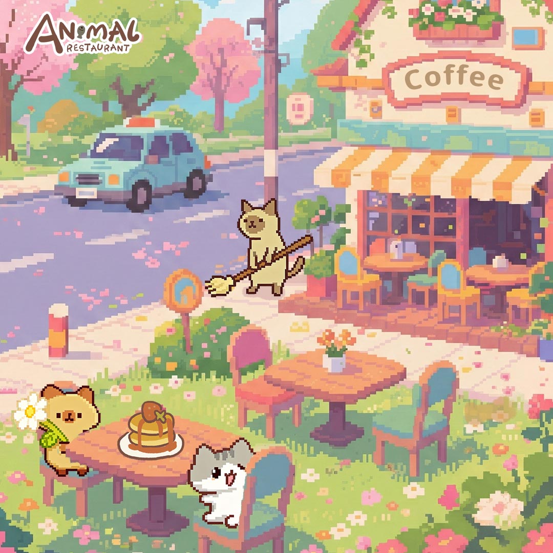 Animal Restaurant Facebook ad: Collect 100+ Cute Animal Customers