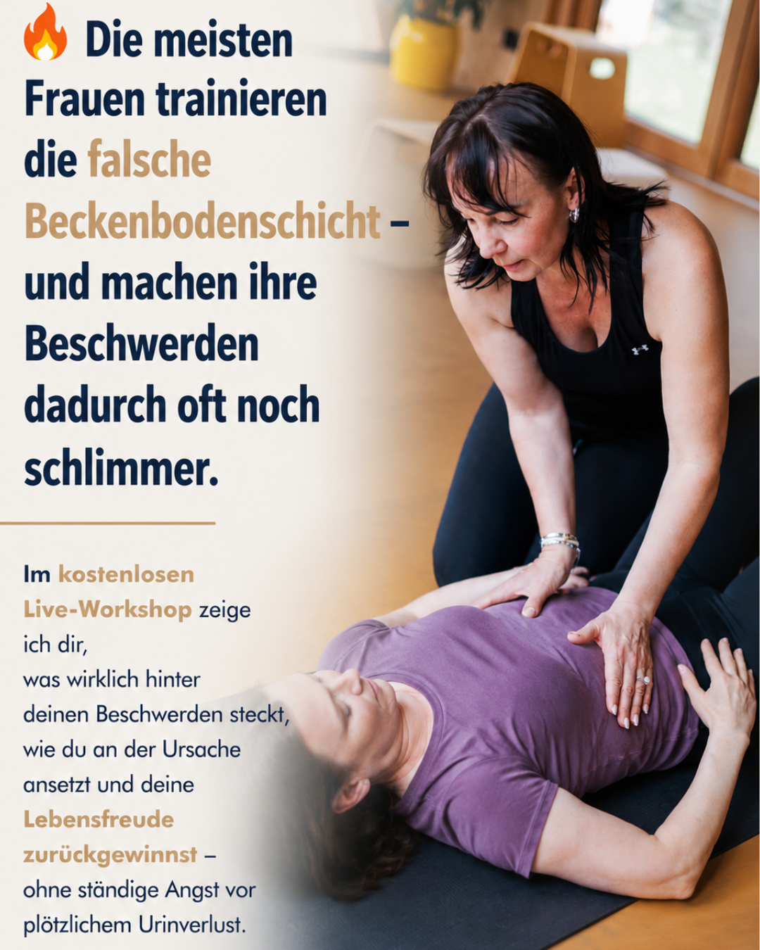 Barbara Scharrer - Therapeutisches Training Facebook ad: Kostenloser Workshop für Frauen