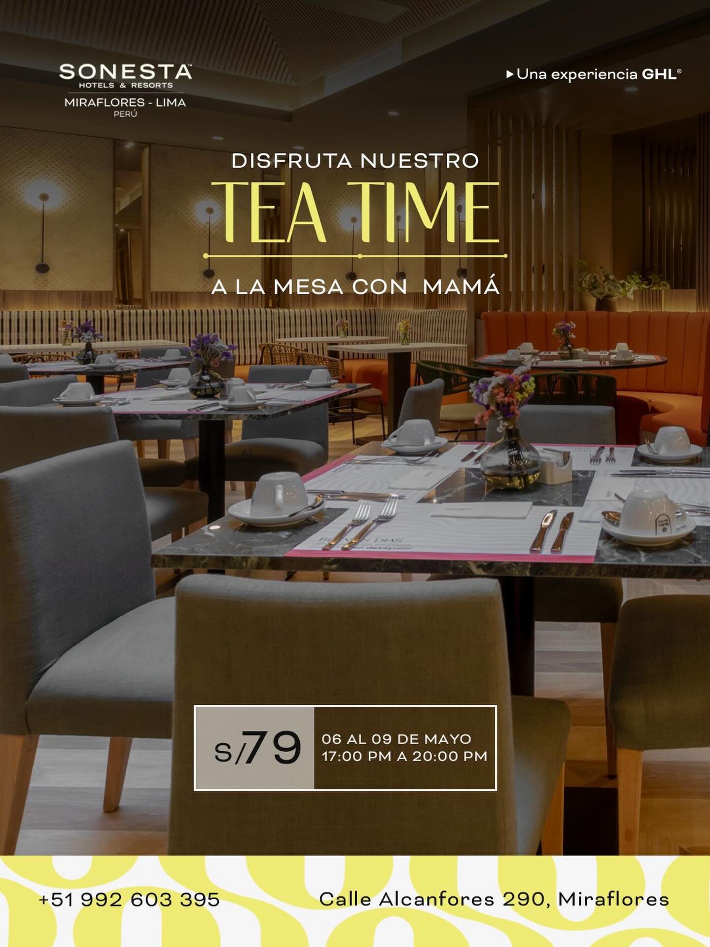 Sonesta Hotel Miraflores Facebook ad: Celebra a mamá con una experiencia pensada para…
