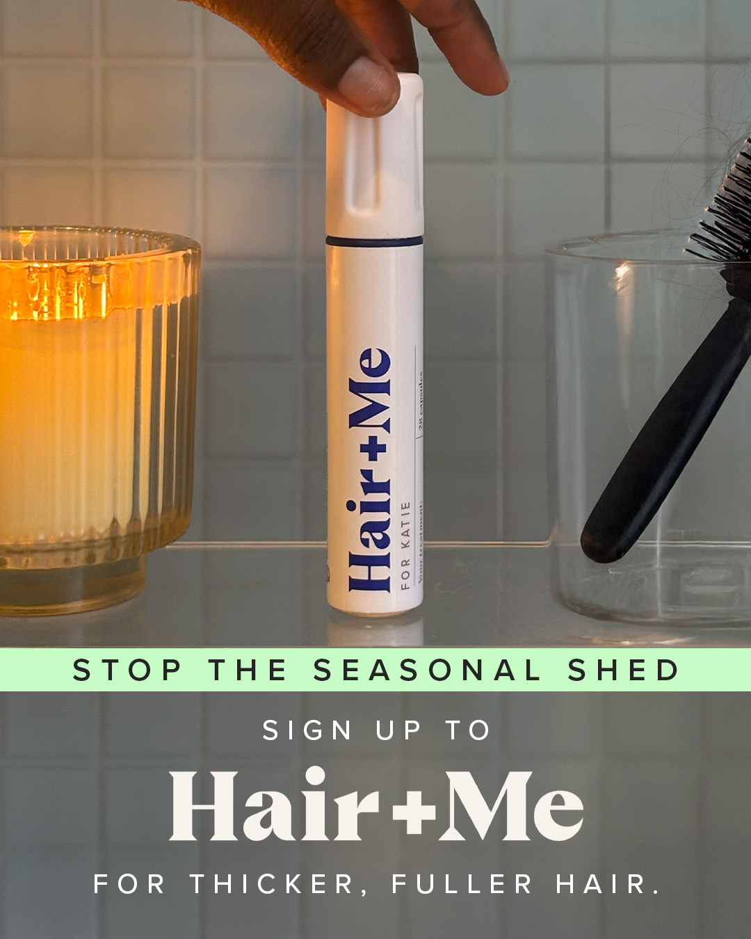 Hair + Me Facebook ad