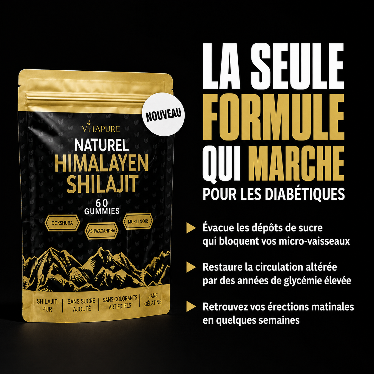 Vitalité France Magazine Facebook ad: Le Secret des Hommes Diabétiques Devient Viral pour une…