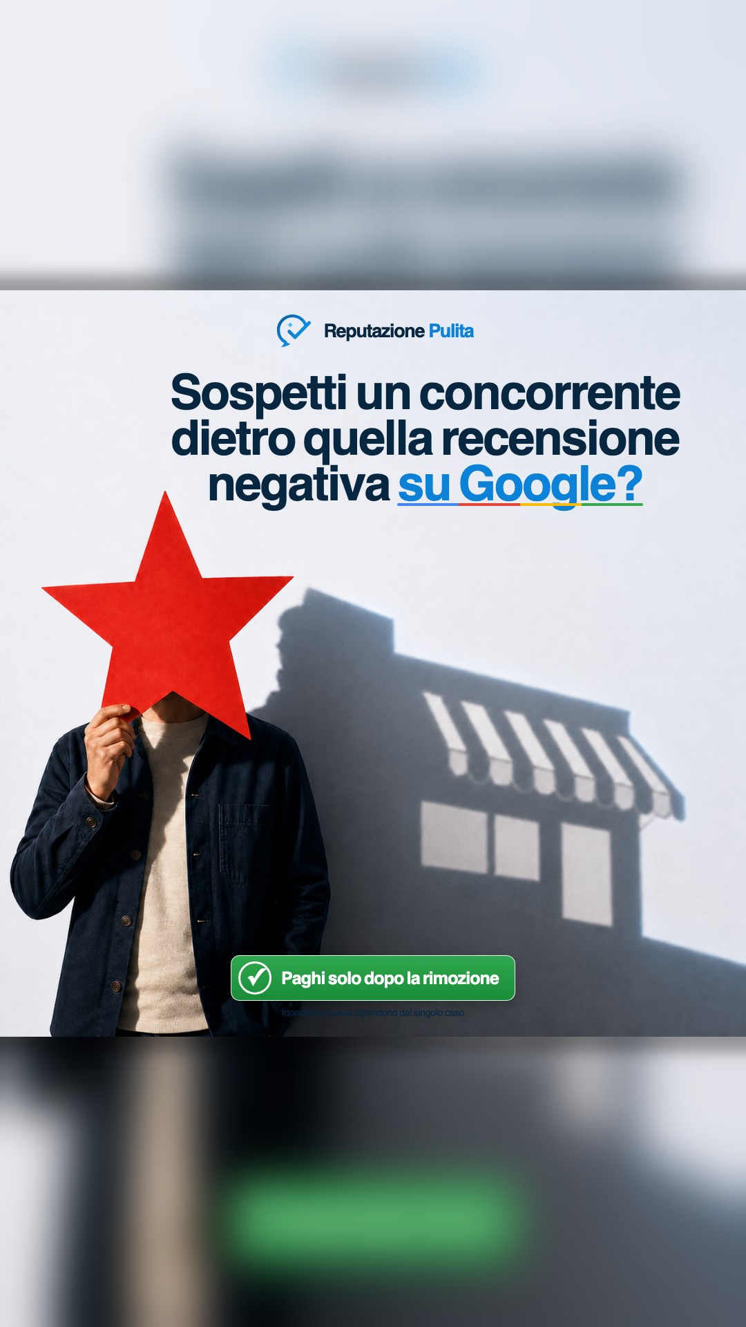 Reputazione Pulita Facebook ad: Rimuoviamo la recensione o non paghi