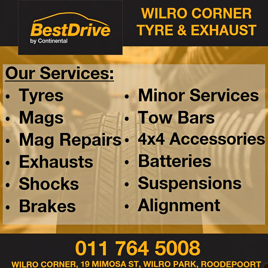Wilro Corner Tyre and Exhaust Facebook ad: Chat with us