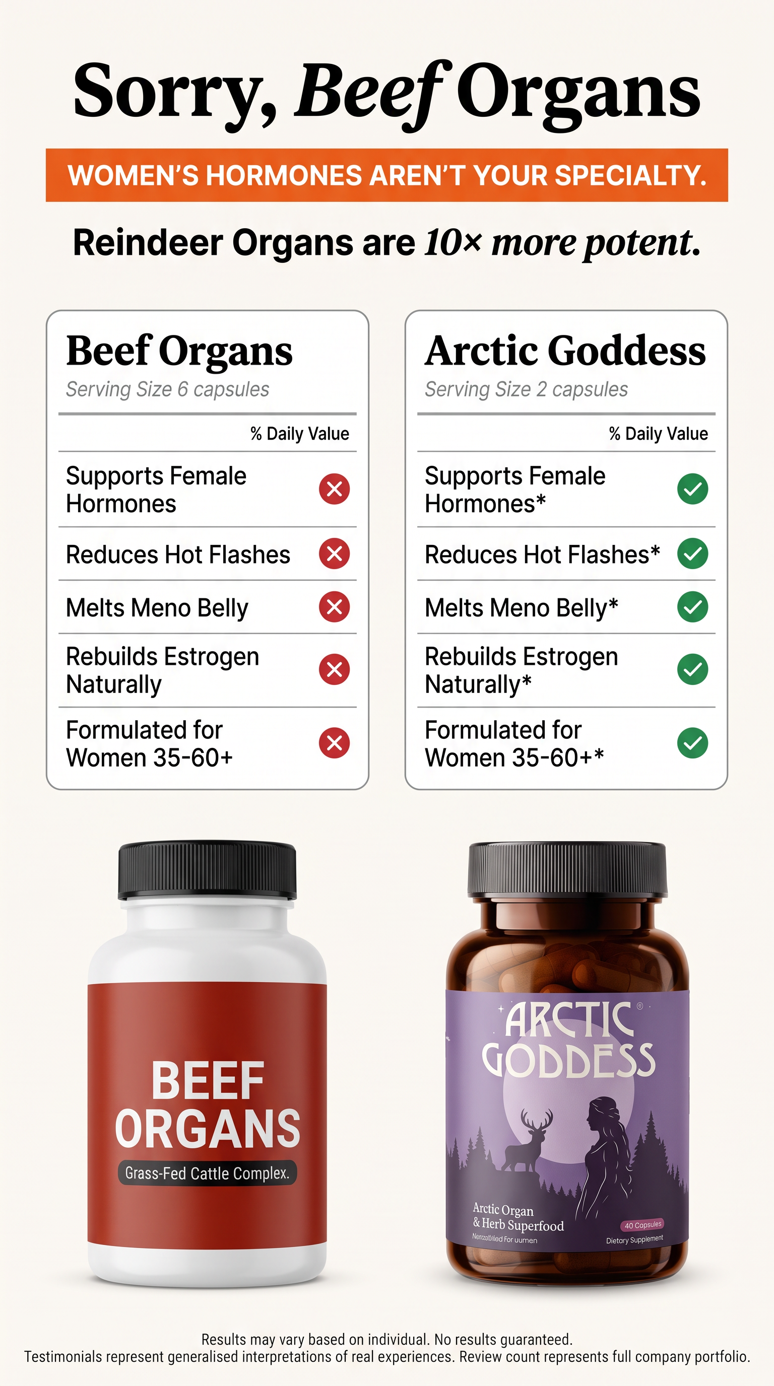 Arctic Goddess Facebook ad