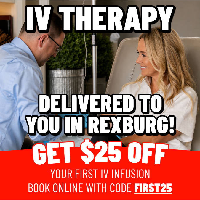 VitaLife Mobile IV Therapy Facebook ad: Get $25 Off Your First IV Infusion