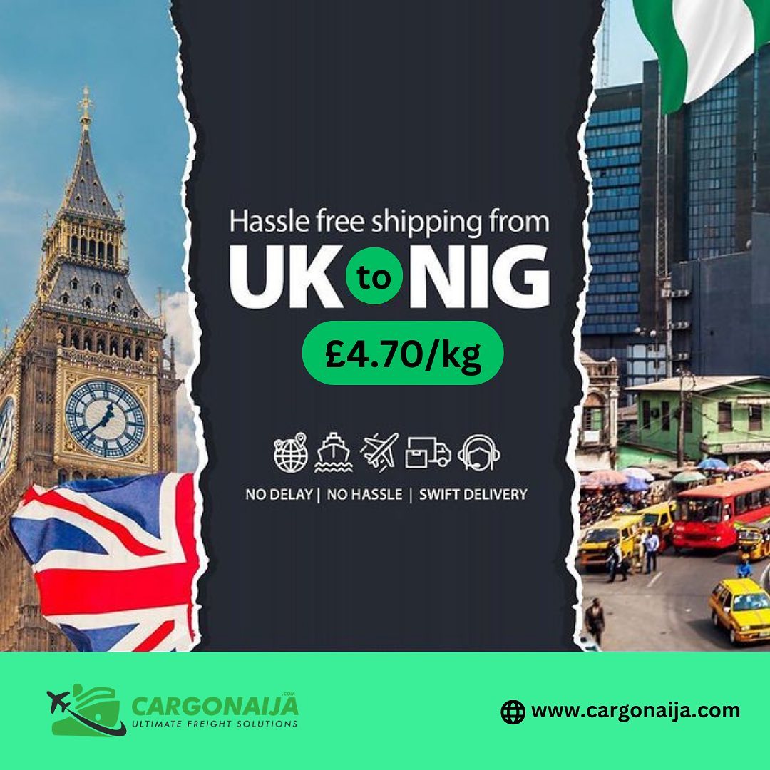 Cargo Naija Facebook ad: Enjoy a sweet rate, shipping from UK to…