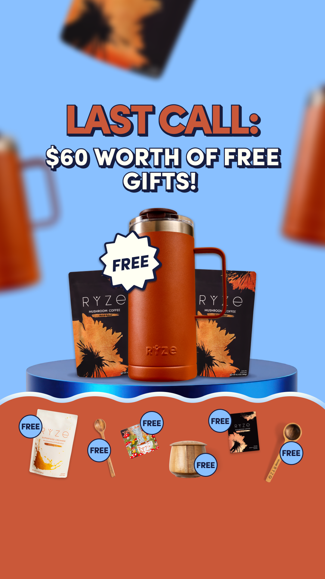 RYZE Superfoods Facebook ad