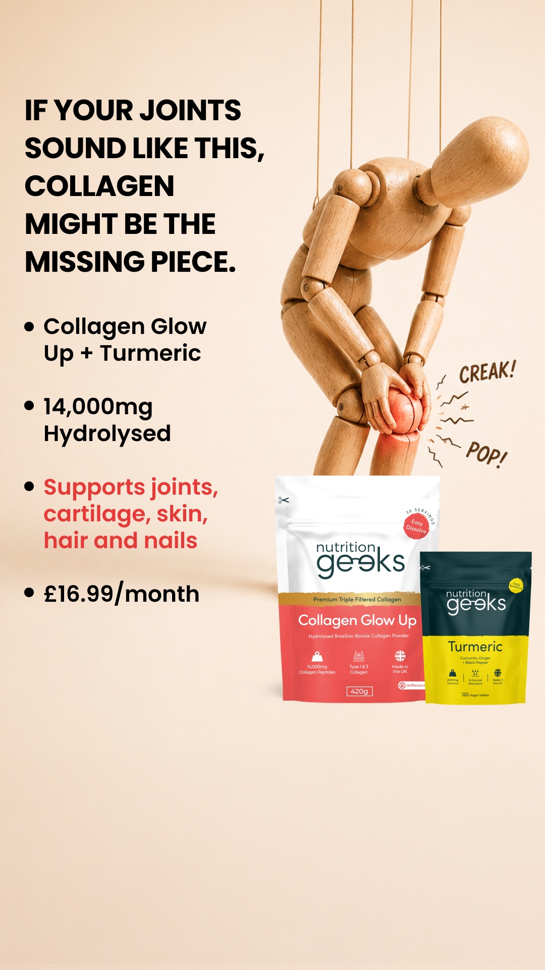 Radiant Over 40 Facebook ad
