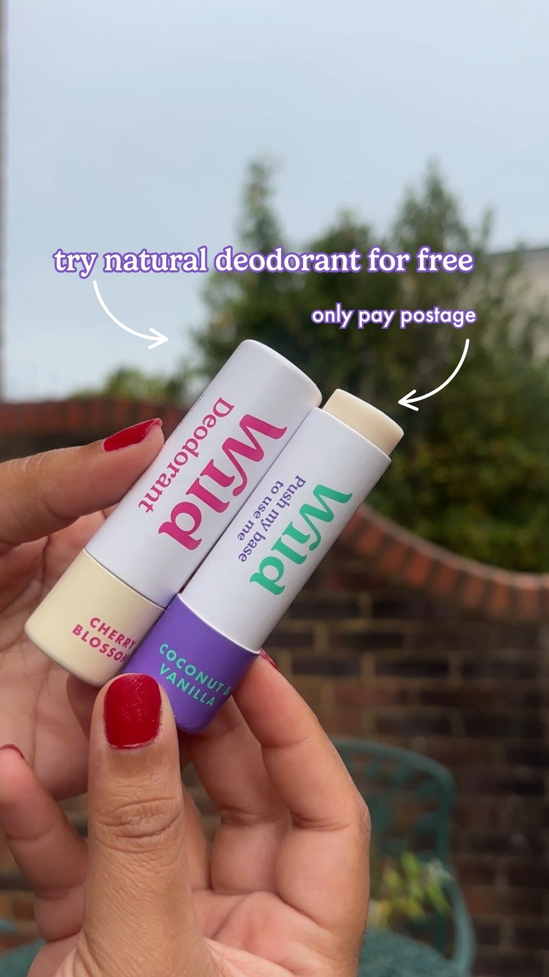 Wild Facebook ad: Try before you buy - Wild Mini Deodorants