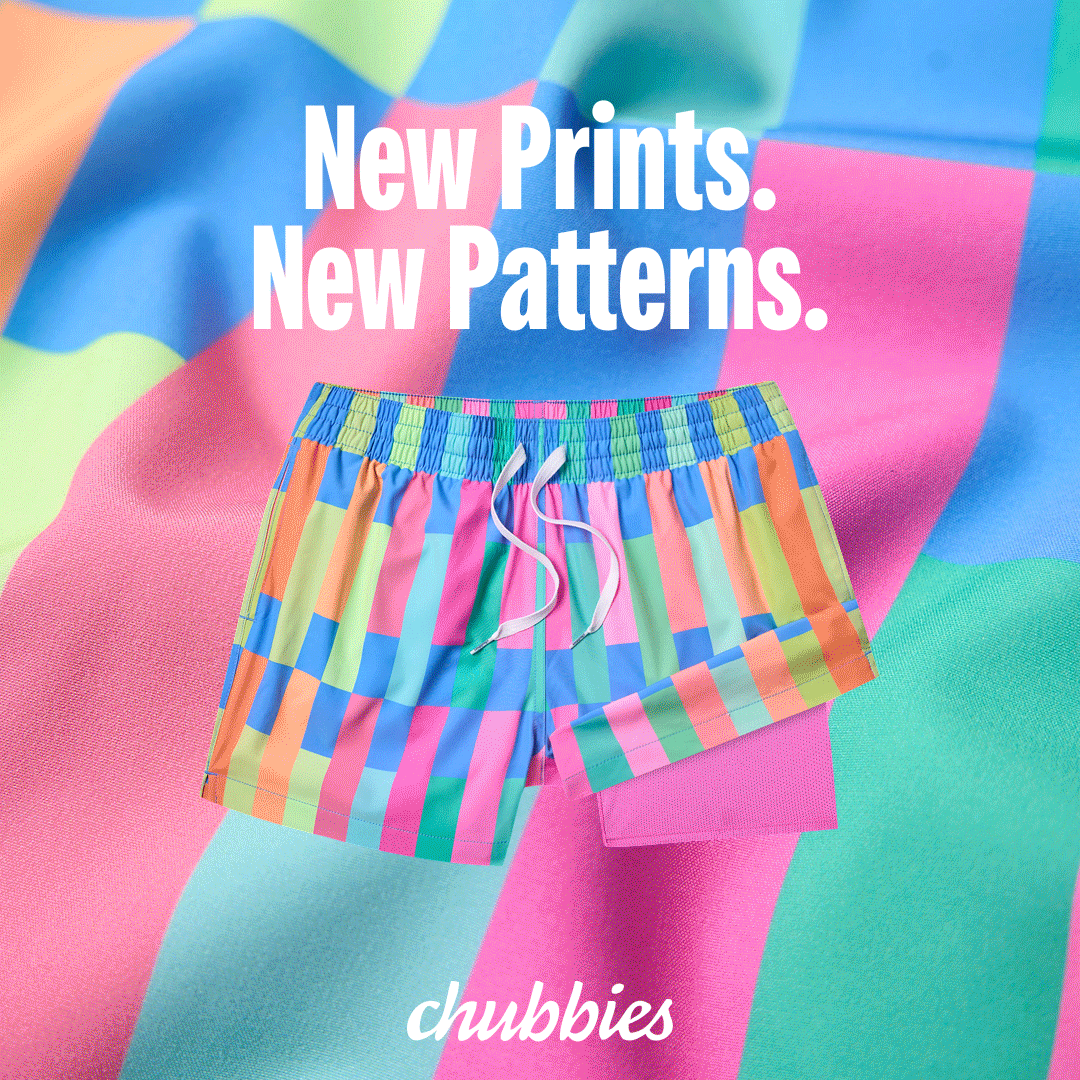 Chubbies Facebook ad from May 4, 2026