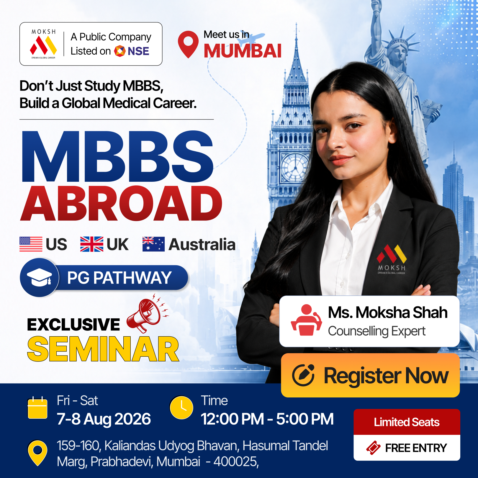 MOKSH Career Planner Facebook ad from Jul 31, 2026