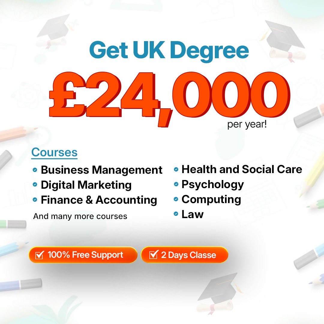 UK Degree NOW Facebook ad: Free UK Education for EU Nationals