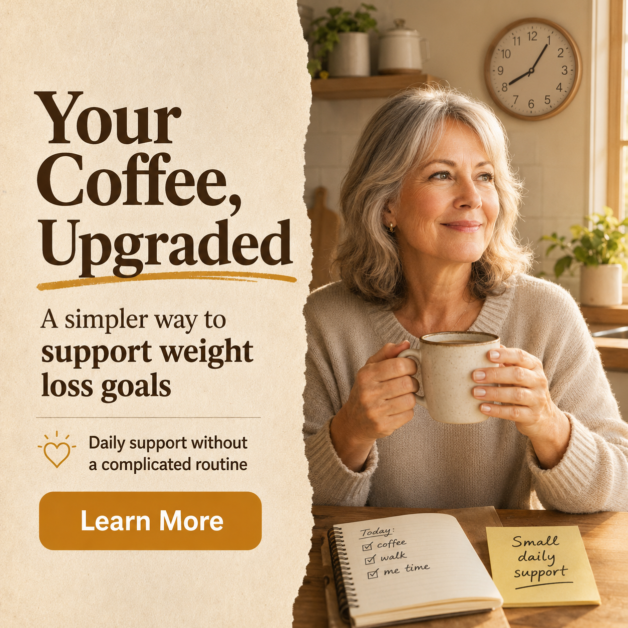 Dr Rebecca Collins - Weight Loss Coach Facebook ad: Not Another Harsh Fat-Burner