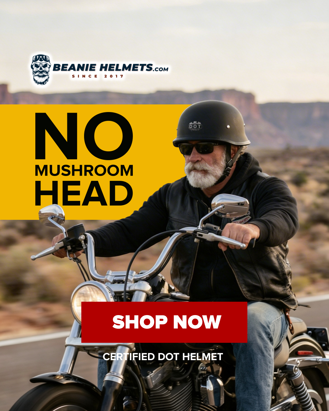 Beanie Helmets Facebook ad
