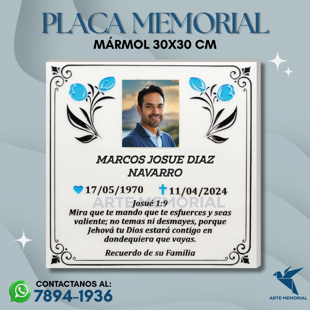Arte Memorial SV Facebook ad: MÁRMOL 30X30 CM