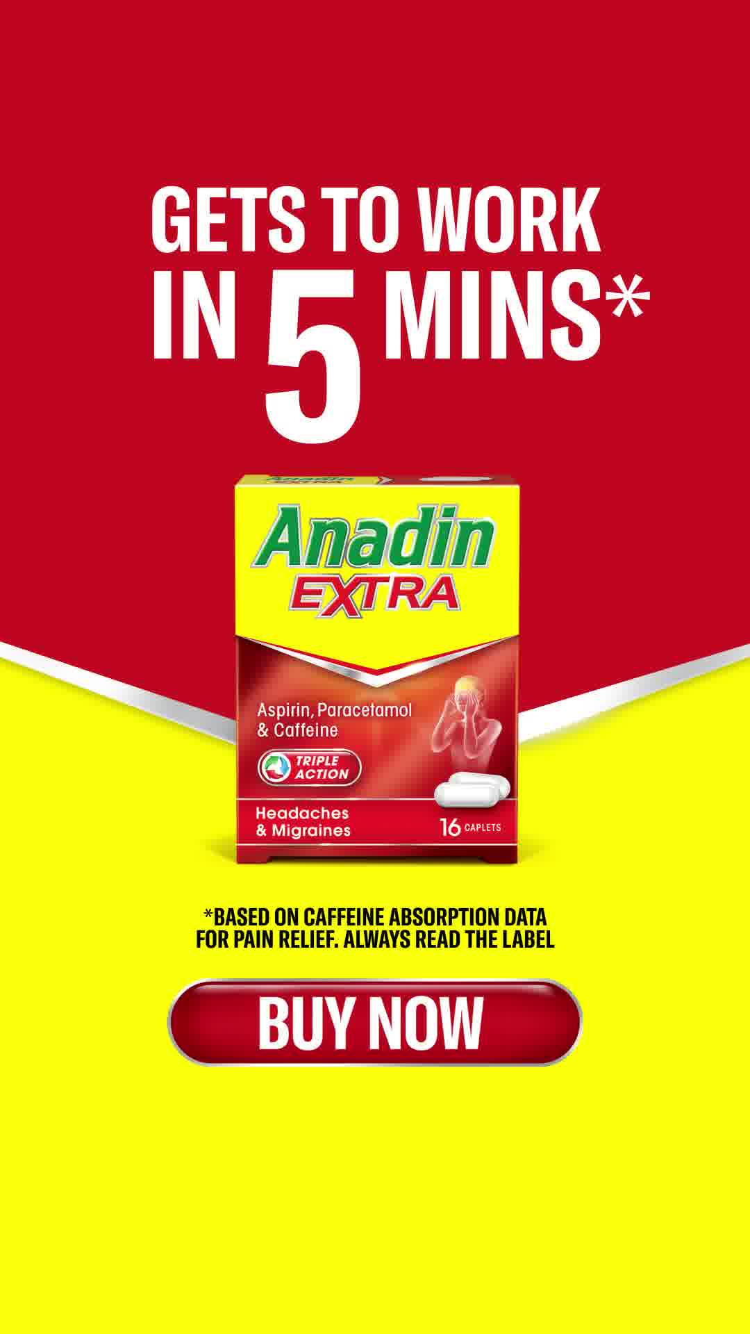 Anadin GB Facebook ad: Anadin Extra