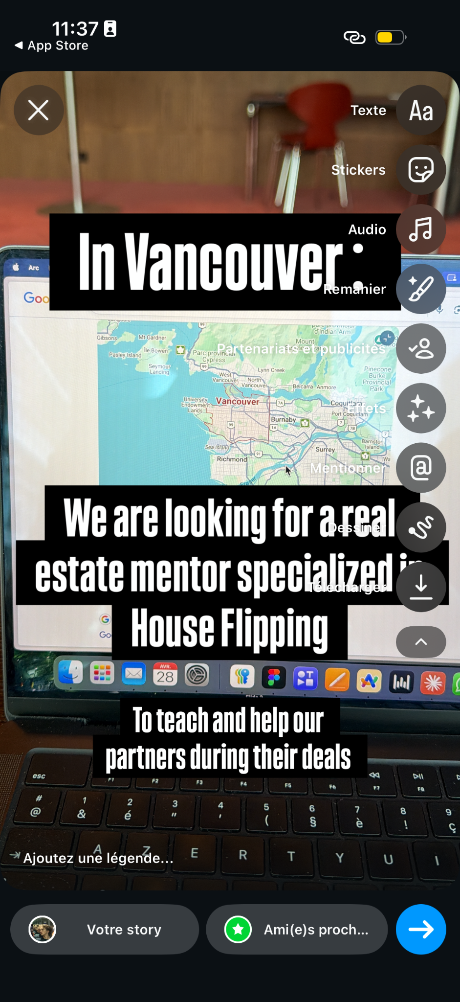 Immo Deals Canada Facebook ad: Freelance Real Estate Mentor Wanted
