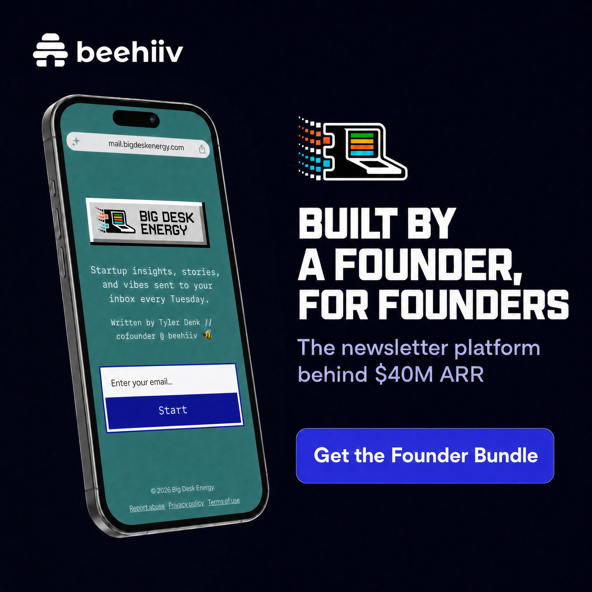 beehiiv Facebook ad