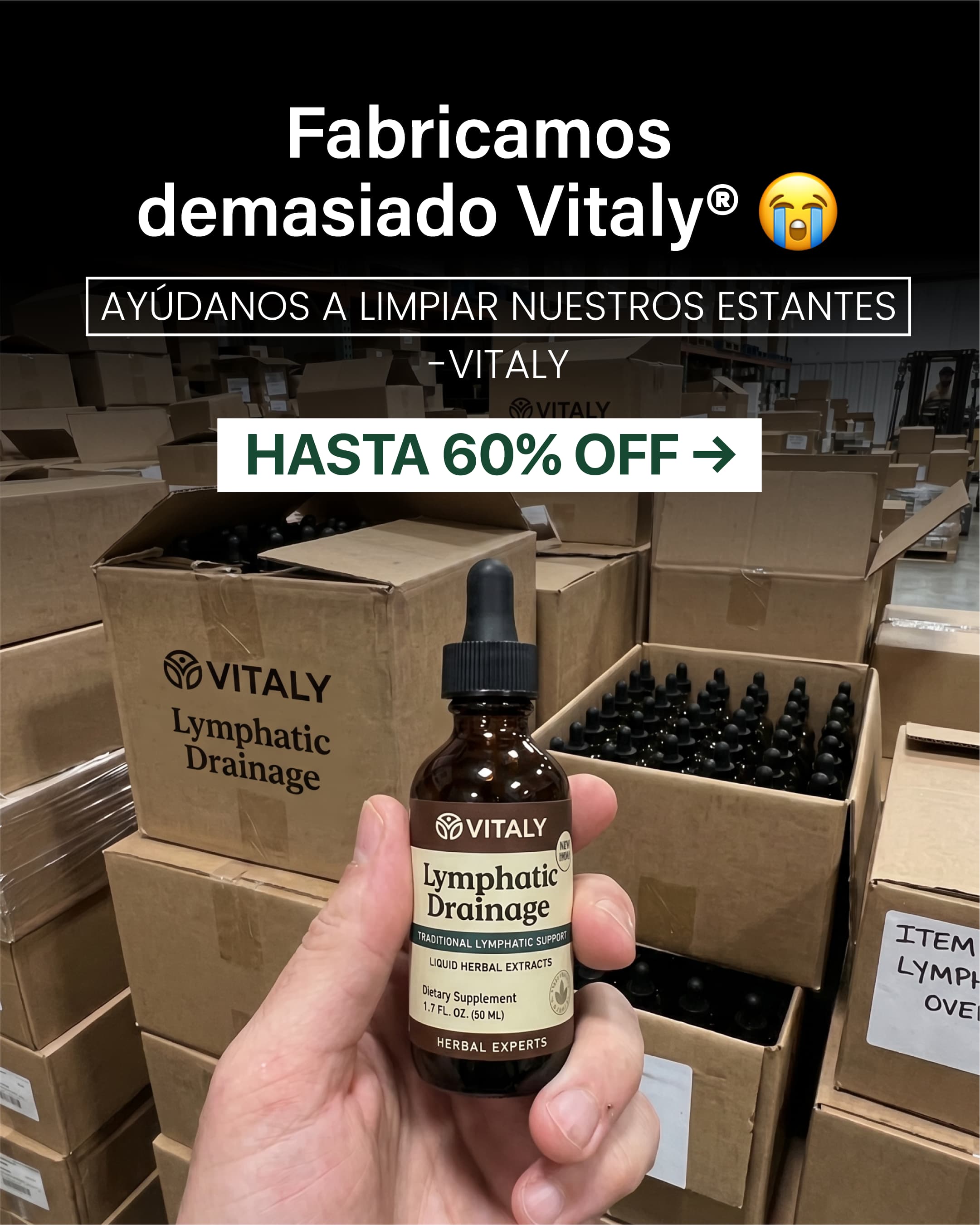 Vitaly Facebook ad: CYBERDAY: Hasta 60% OFF