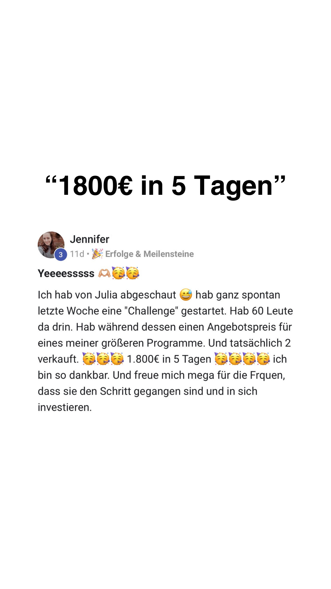Julia Trost - Online Unternehmensaufbau Facebook ad