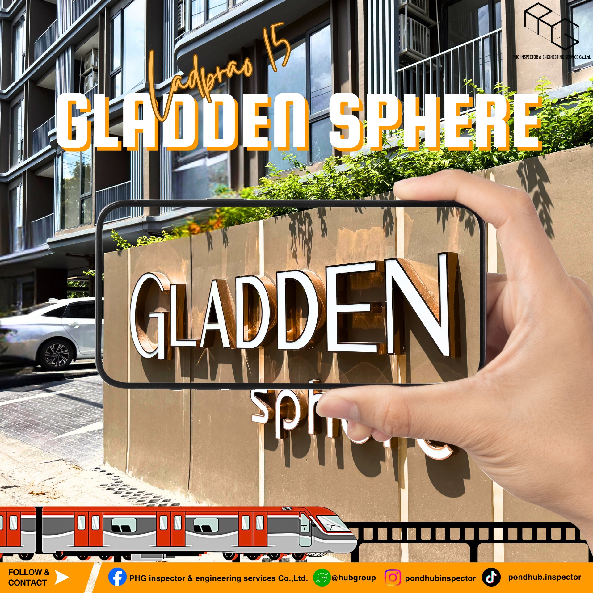 PHG inspector & engineering services Co.,Ltd. Facebook ad: รีวิวตรวจรับ Gladden Sphere Ladprao 15