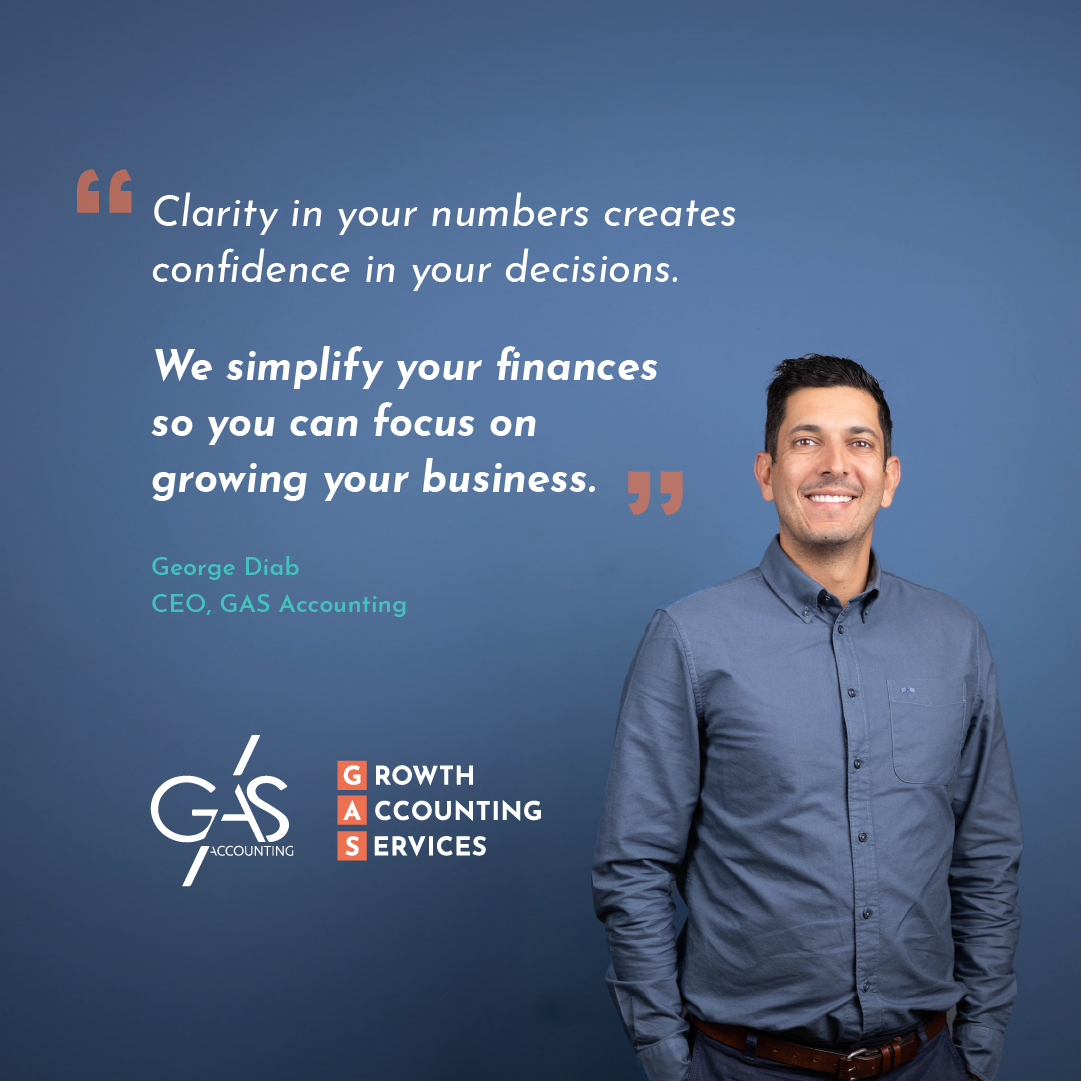 GAS Accounting Facebook ad: Take Control of Your Business Finances