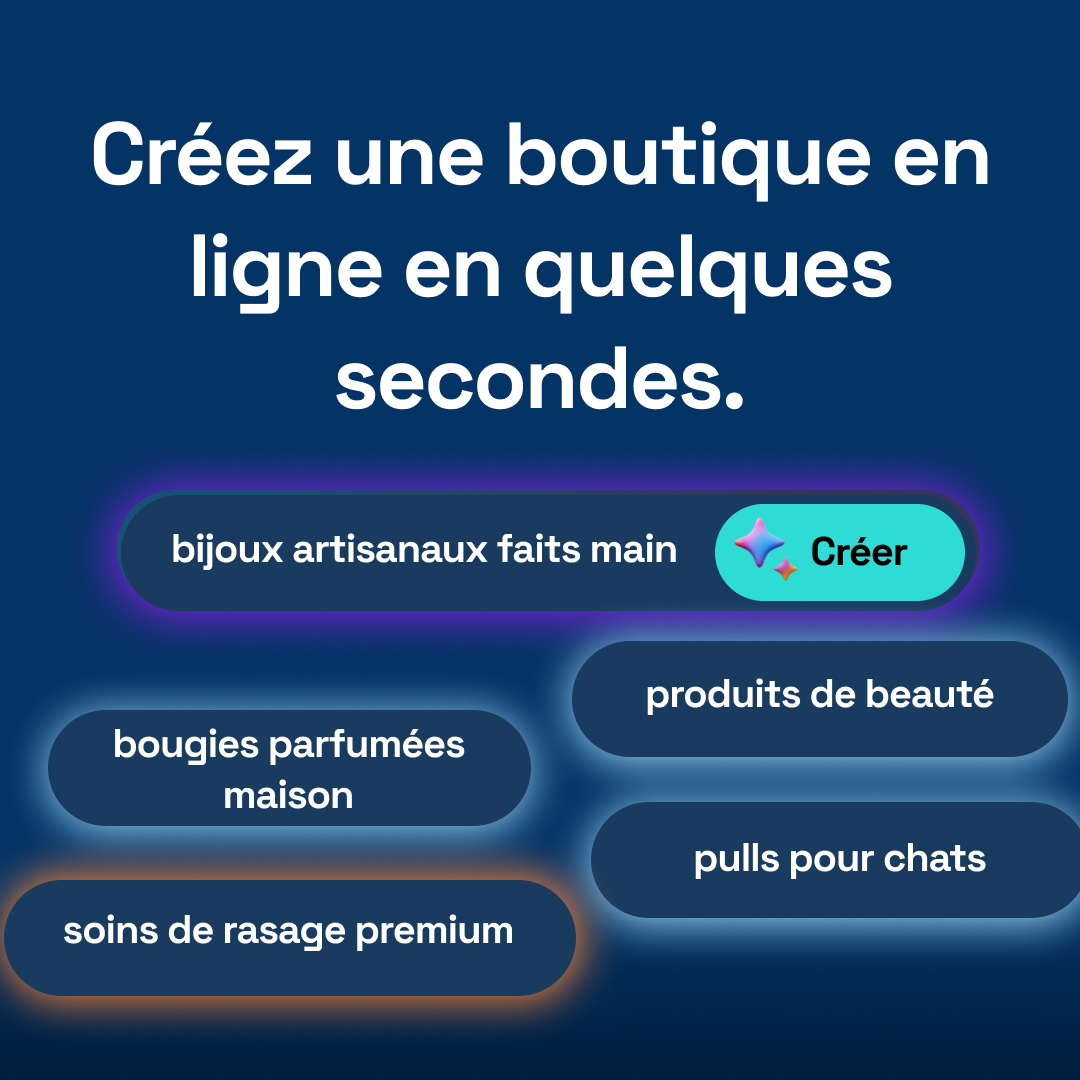 CartVa Facebook ad: Ta boutique en ligne, prête en secondes
