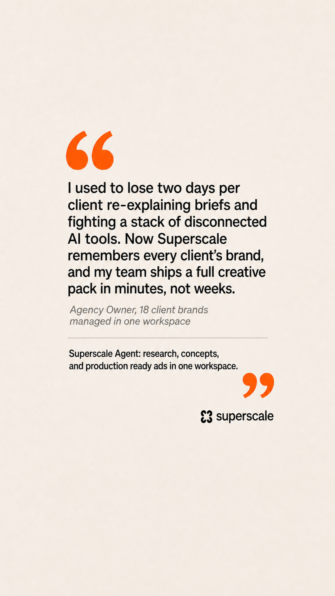 Superscale AI Facebook ad