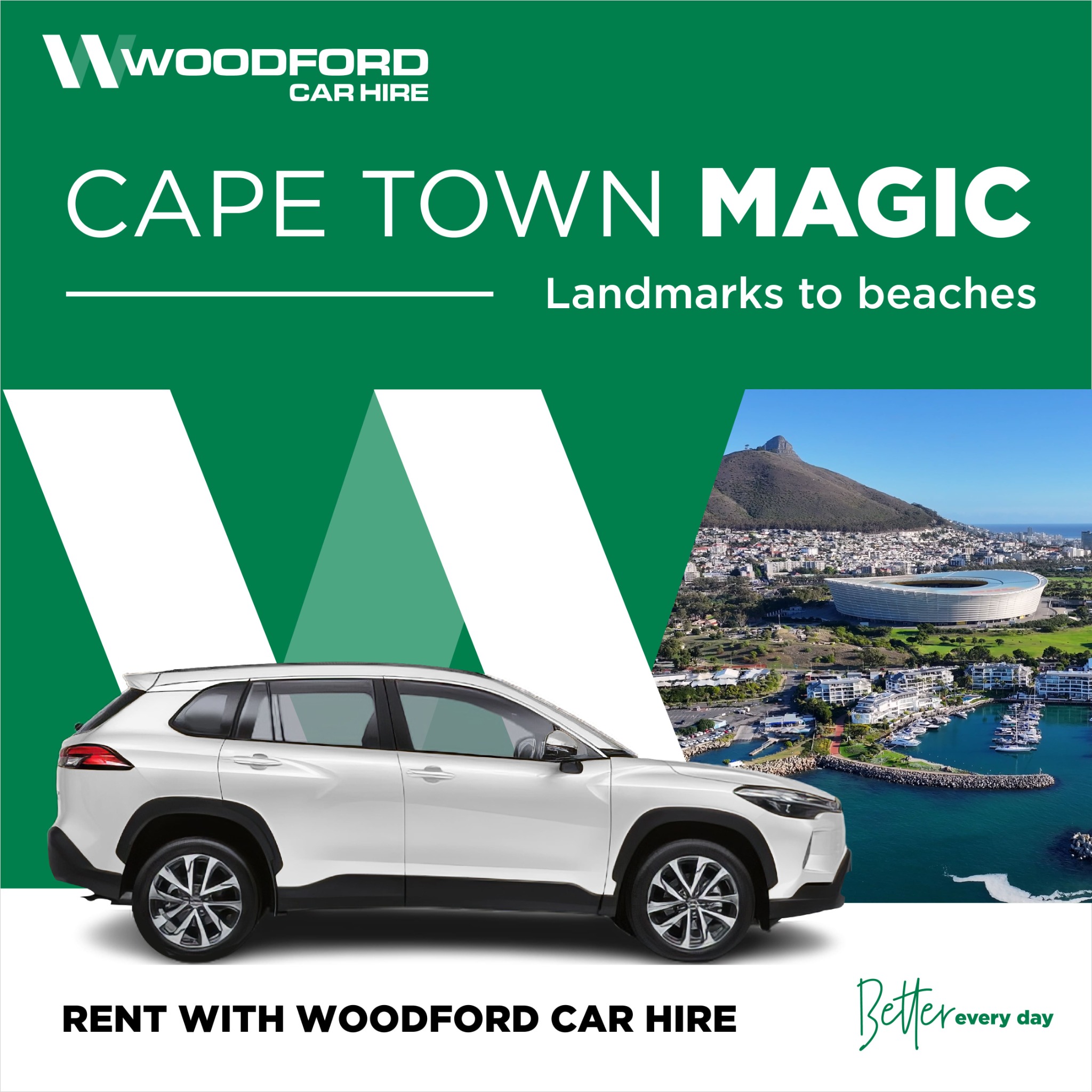 Woodford Car Hire Facebook ad
