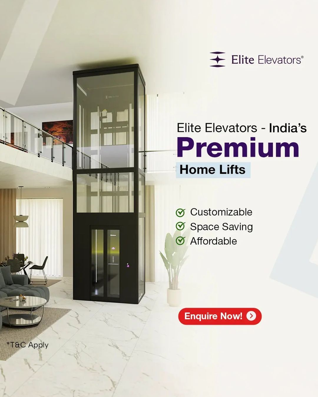 Elite Elevators - India Facebook ad